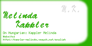 melinda kappler business card